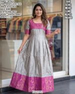 Premium Printed Gown Dress For Women