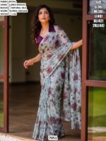 Elegant Saree With Natural Silk Blouse