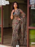 Elegant Saree With Natural Silk Blouse