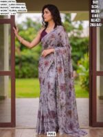 Elegant Saree With Natural Silk Blouse