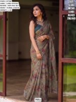 Elegant Saree With Natural Silk Blouse