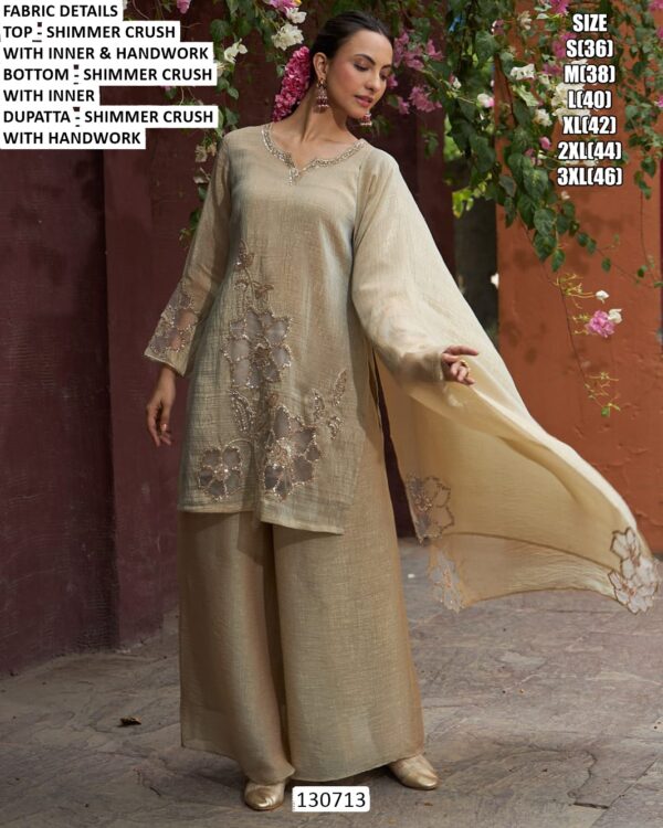 Stylish Women’s Suit Set With Handwork