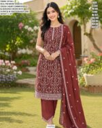 Festive Wear Embroidered Salwar Suit For Women