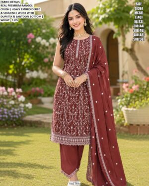 Festive Wear Embroidered Salwar Suit For Women