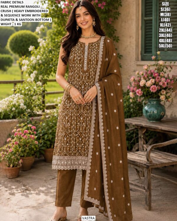 Festive Wear Embroidered Salwar Suit For Women