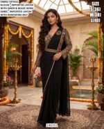 Women’s Designer Lycra Saree With Belt