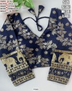 Traditional Dola Silk Blouse Design For Women
