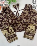 Traditional Dola Silk Blouse Design For Women
