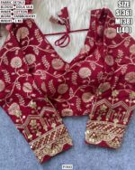 Traditional Dola Silk Blouse Design For Women