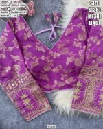 Traditional Dola Silk Blouse Design For Women
