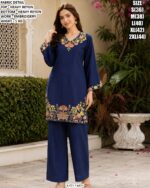 Comfortable Embroidered Kurta Set For Daily Wear