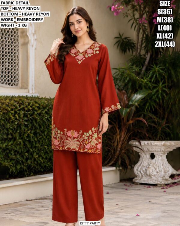 Comfortable Embroidered Kurta Set For Daily Wear