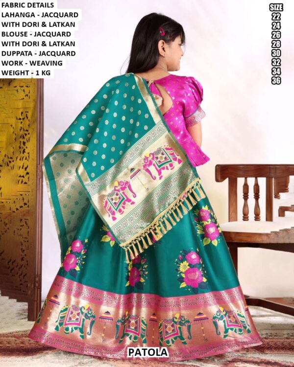 Girls Patola Lehenga Choli Set