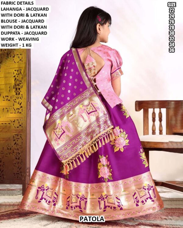 Girls Patola Lehenga Choli Set