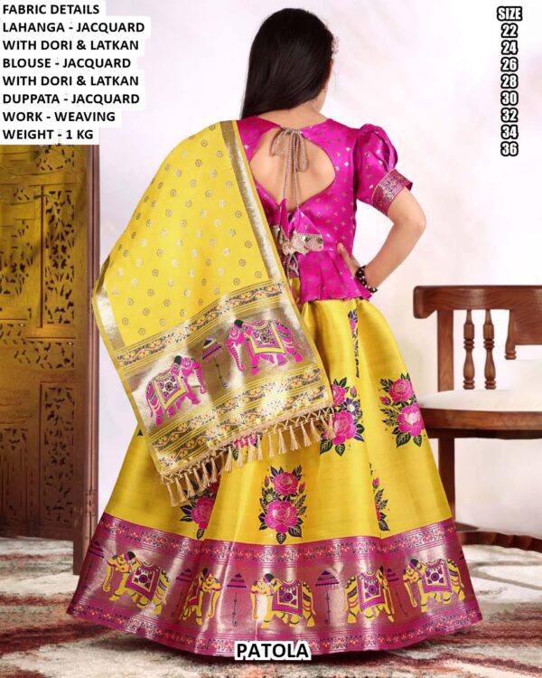 Girls Patola Lehenga Choli Set