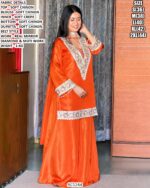 Designer Belt Style Sharara Set With Real Mirror Work