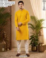 Men’s Chikankari Kurta Pajama Set