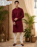 Men’s Chikankari Kurta Pajama Set