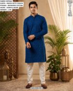 Men’s Chikankari Kurta Pajama Set