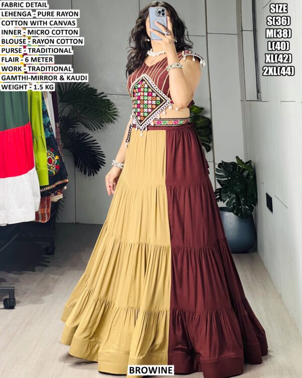 Gamthi Work Lehenga Choli For Women