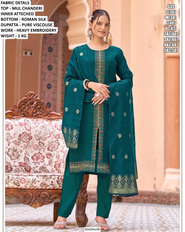 Premium Chanderi Silk Suit Set For Women