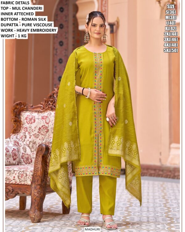 Premium Chanderi Silk Suit Set For Women