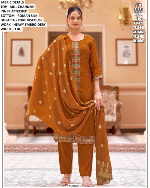 Premium Chanderi Silk Suit Set For Women