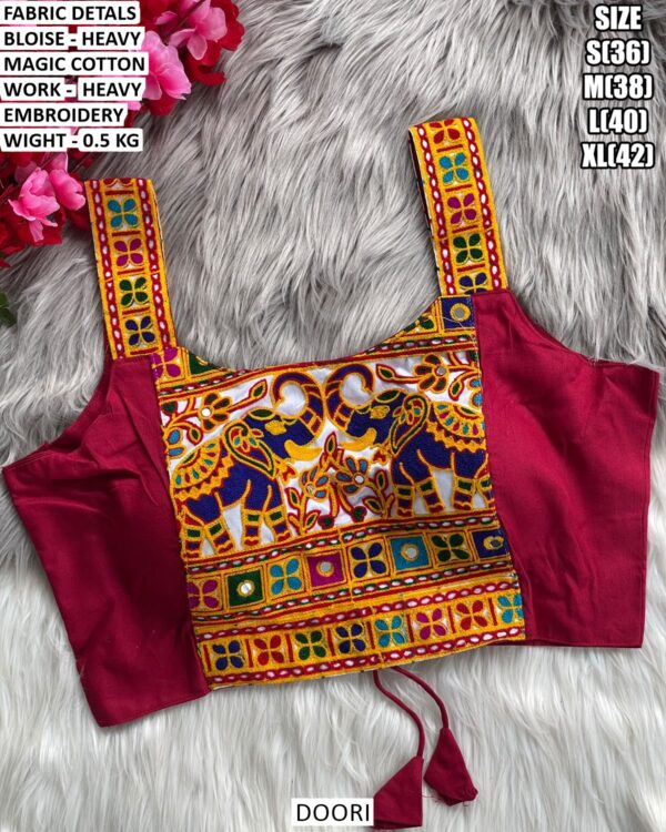 Heavy Embroidery Designer Blouse For Women