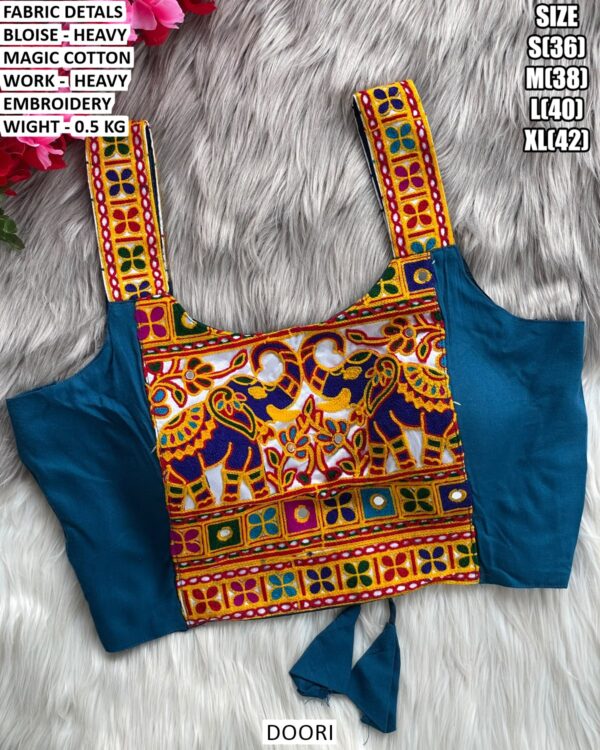 Heavy Embroidery Designer Blouse For Women