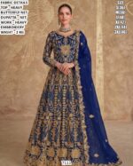 Butterfly Net Heavy Embroidered Gown With Dupatta