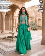 Embroidered Three Piece Indo Western Outfit