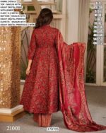 Full Flair Three Piece Anarkali Set For Women