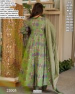 Full Flair Three Piece Anarkali Set For Women