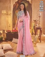 Designer Party Wear Saree With Embroidery Work