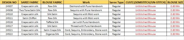 Designer Party Wear Saree With Embroidery Work