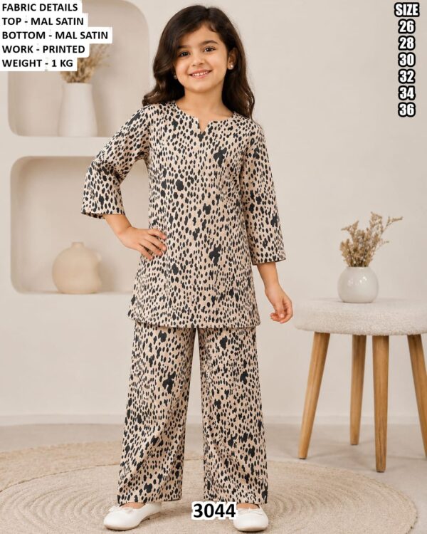 Comfortable Printed Top And Palazzo Set For Kids