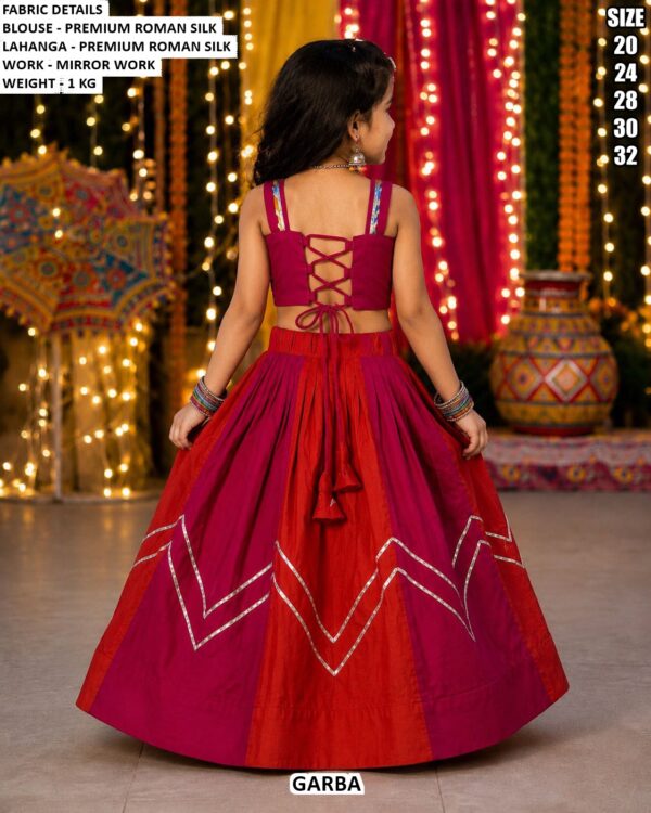 Traditional Girls Lehenga Choli For Dandiya Night