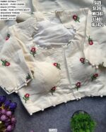 Readymade Floral Embroidery Blouse For Women