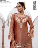Elegant Handwork Top With Palazzo And Dupatta
