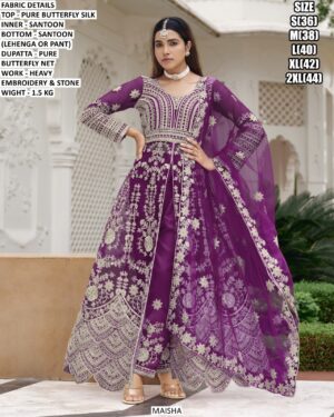Heavy Stone Work Designer Suit With Dupatta