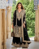 Designer Chinon Palazzo Set With Dupatta