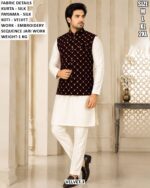 Trending Velvet Koti Kurta Pajama For Men