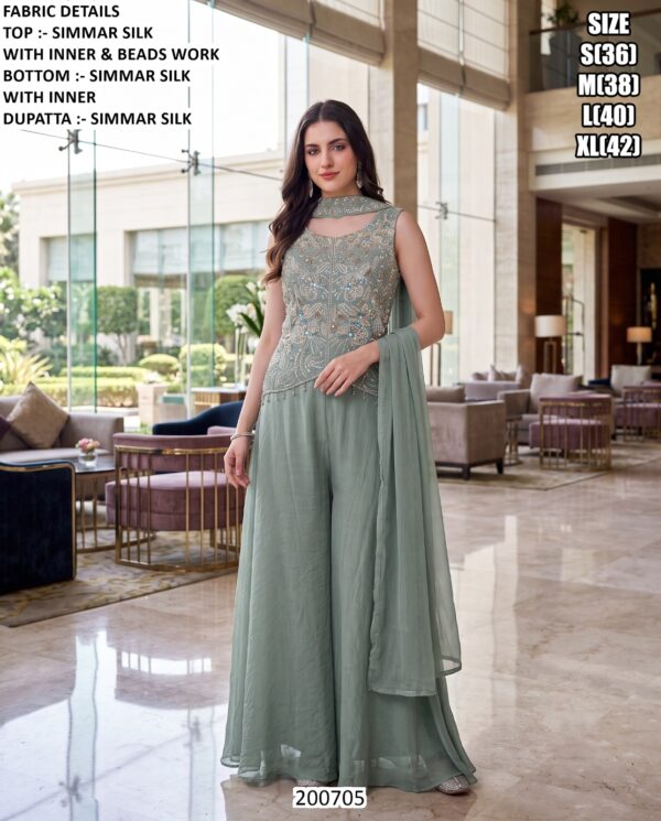 Latest Designer Palazzo Outfit With Dupatta Or Jacket