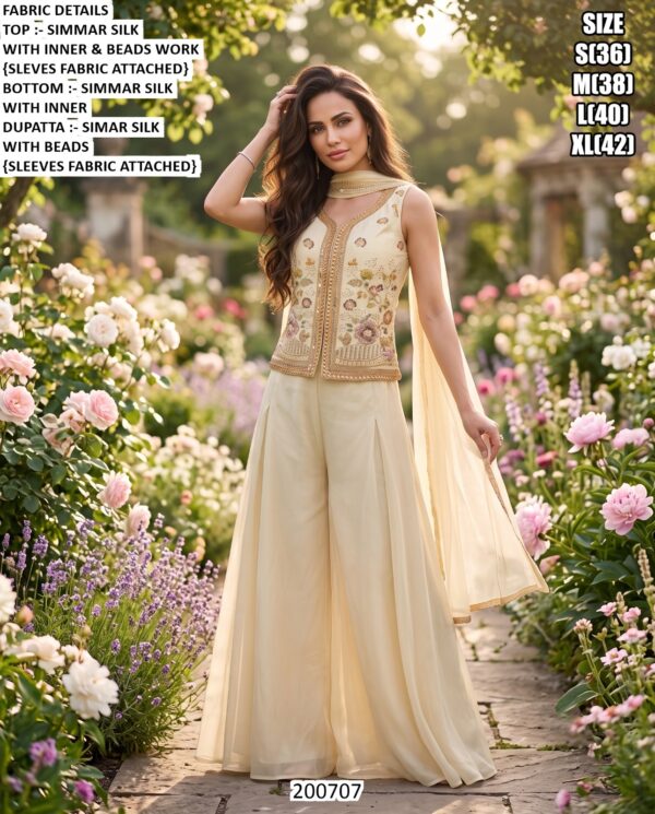 Latest Designer Palazzo Outfit With Dupatta Or Jacket