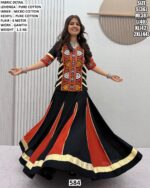 Gamthi Work Cotton Lehenga With Kediyu