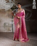 Premium Banarasi Jacquard Silk Saree With Blouse