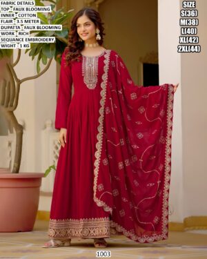 Festive Wear Anarkali With Dupatta For Women