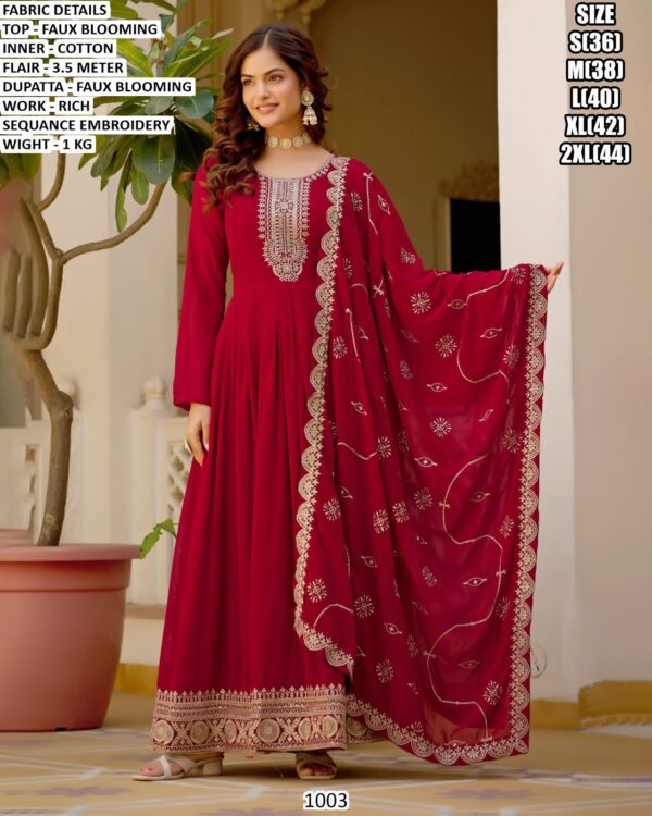 Festive Wear Anarkali With Dupatta For Women