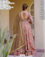 Floral Printed Gown With Dupatta For Women