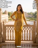 Elegant Jacket Style Party Wear Saree For Women